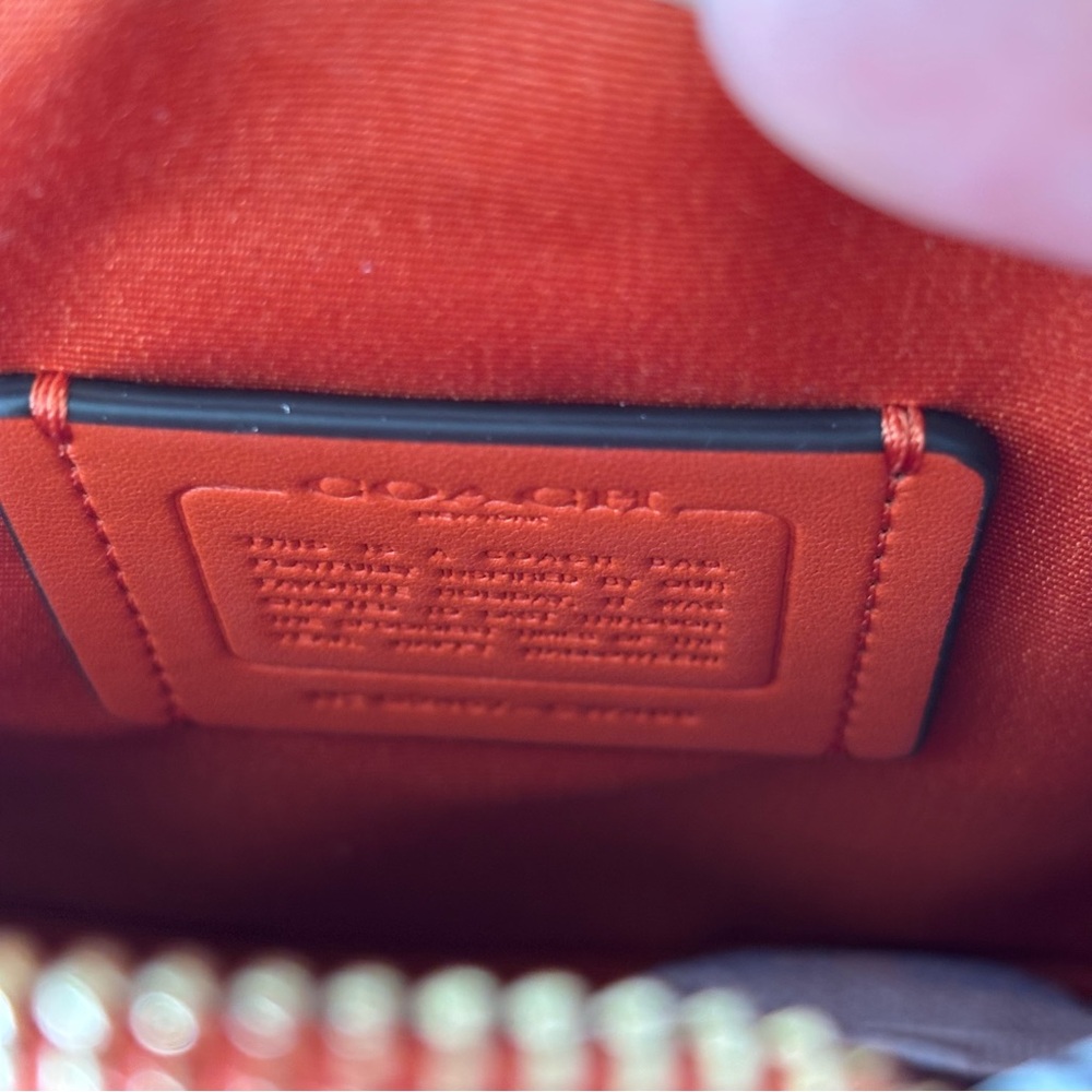 Coach Orange and Gold Pumpkin Canteen Crossbody - Picture 5 of 8